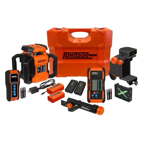 4000' HORIZONTAL/VERTICAL DUAL SLOPE ROTARY LASER KIT WITH GREENBRITE® TECHNOLOGY