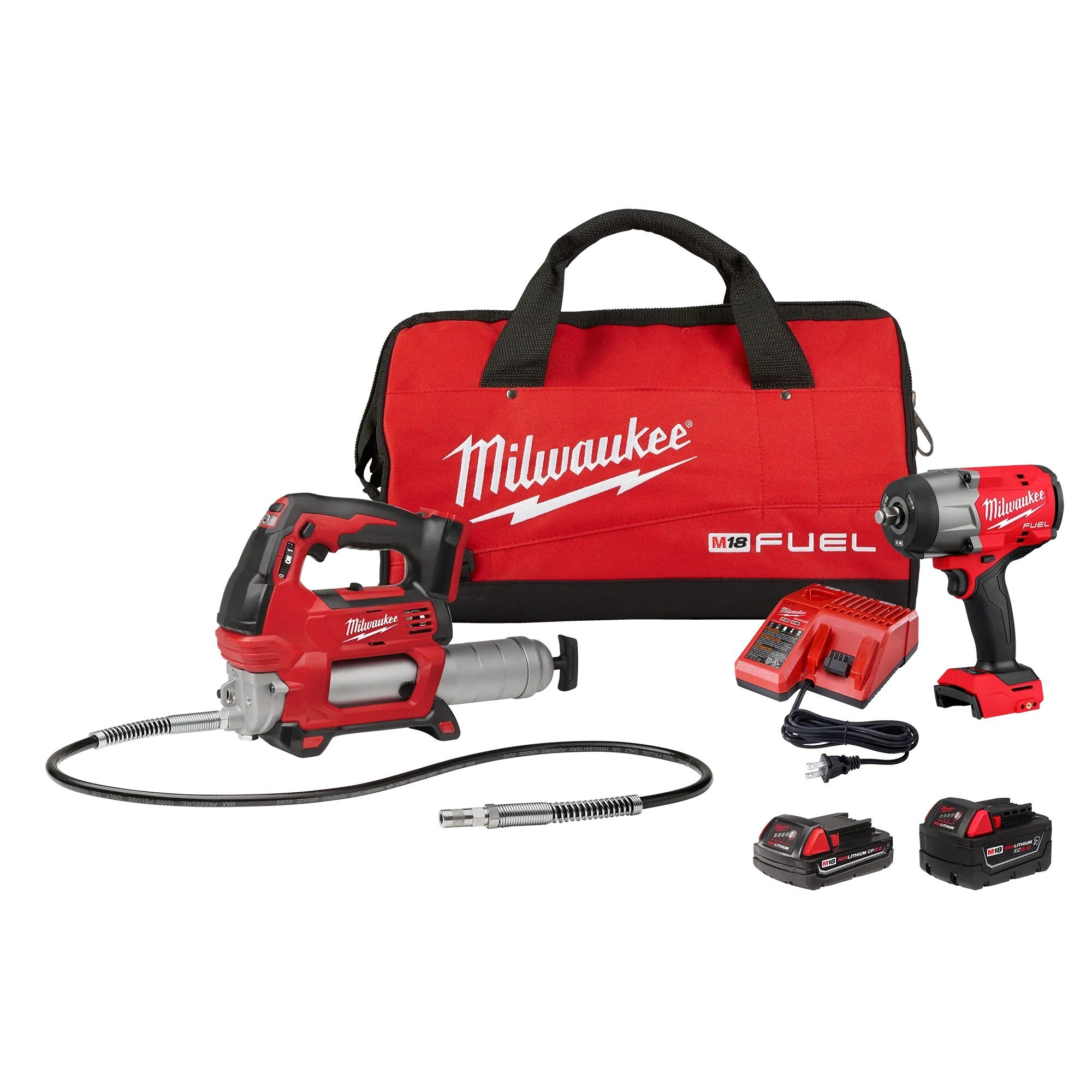 M18 FUEL 1/2" HIGH TORQUE IMPACT WRENCH KIT- MILWAUKEE