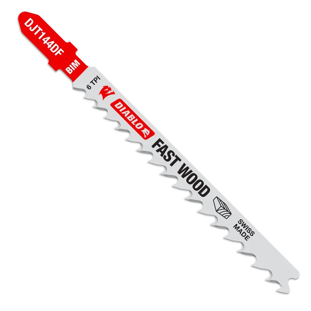 4" X 6TPI BI-METAL T-SHANK JIG SAW BLADES- DIABLO