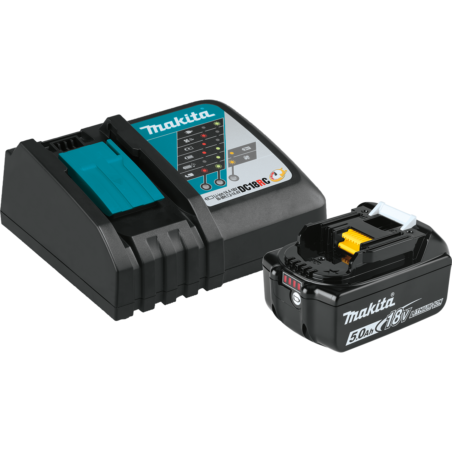 18V BATTERY AND CHARGER STARTER PACK - MAKITA