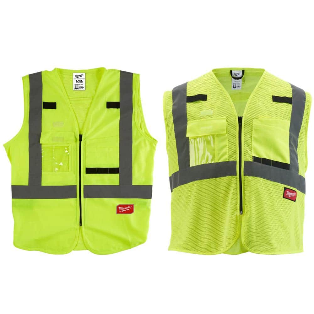 CLASS 2 PERFORMANCE SAFTEY VEST W/ 15 POCKETS - MILWAUKEE