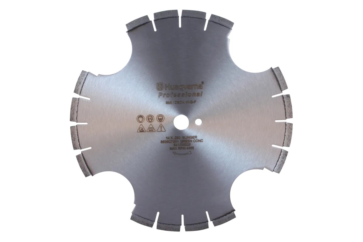 14" SLINGER BLADE 1" ARBOR RATED FOR 50HP - HUSQVARNA