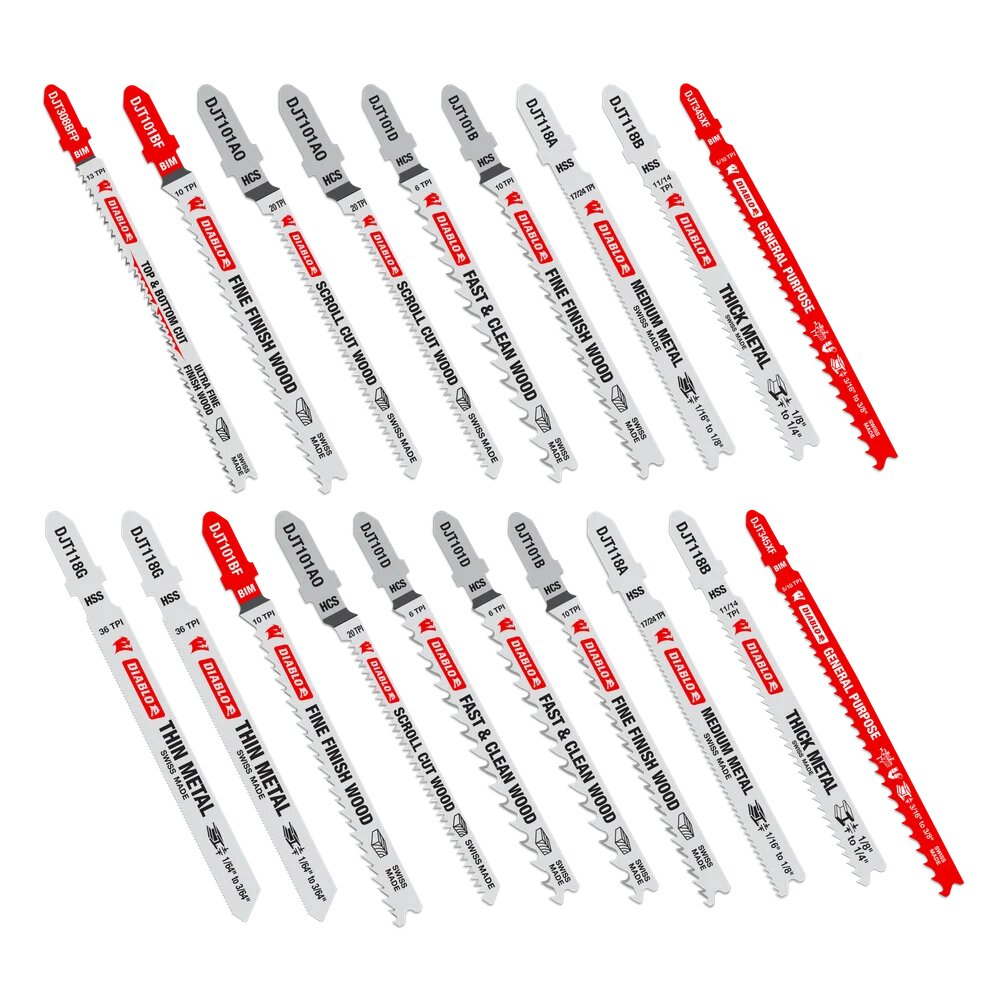 20PC WOOD & METAL JIG SAW BLADE SET - DIABLO