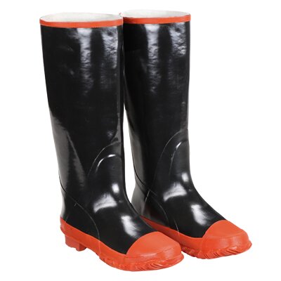 PLAIN TOE RUBBER RAIN BOOTS