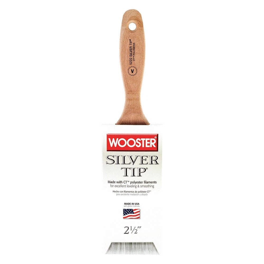 2-1/2” SILVER TIP PAINT BRUSH POLYESTER - WOOSTER