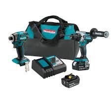 18V 1/2" HAMMER AND 1/4" IMPACT LXT BRUSHLESS 2PC COMBO KIT - MAKITA