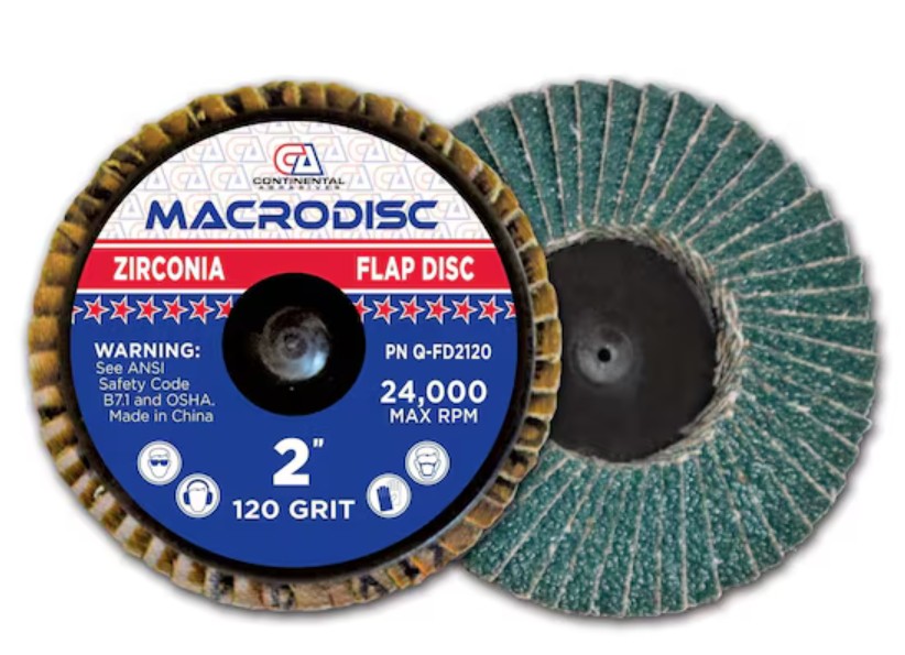 2" X 80 GRIT FLAP ROLOC DISCS - CA