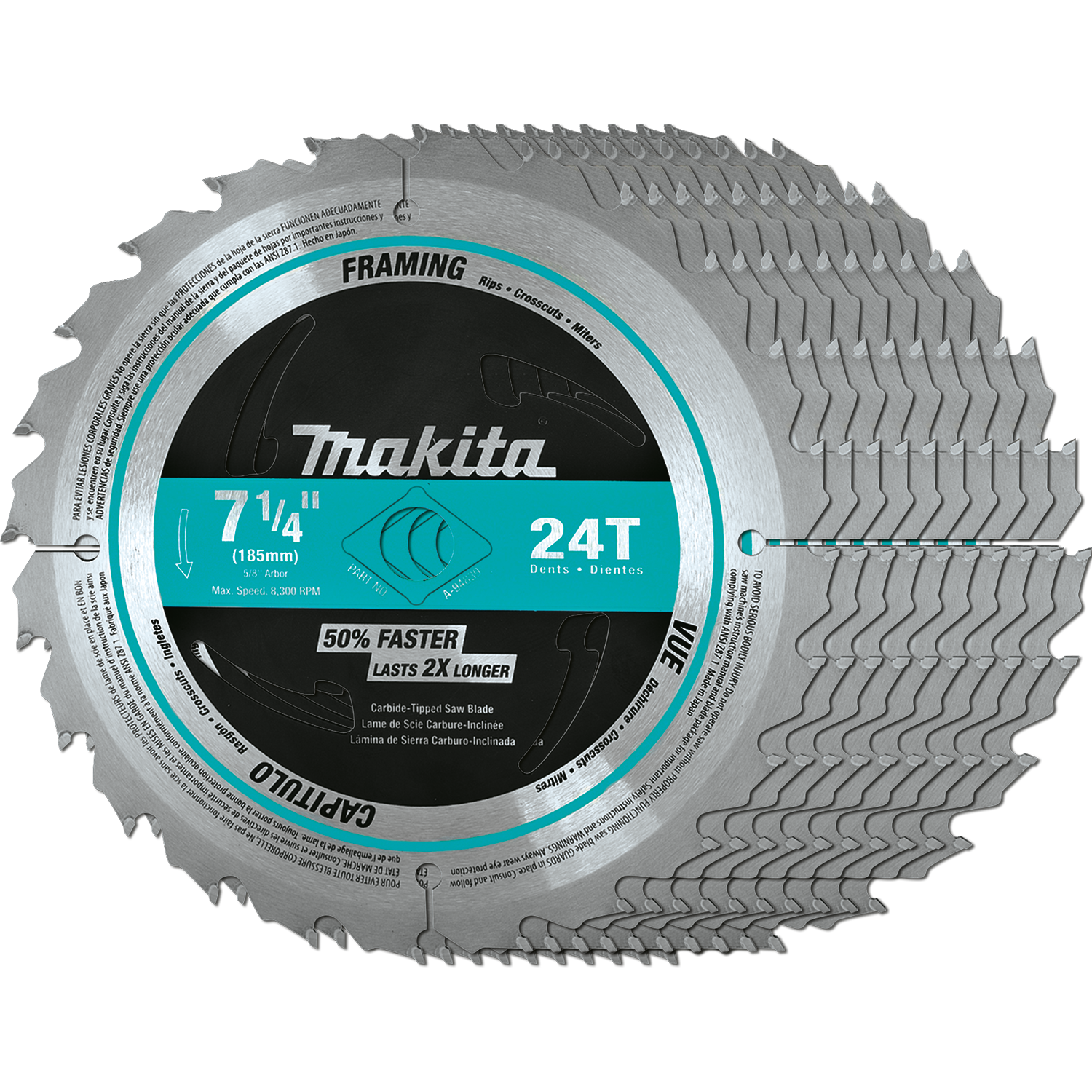 7-1/4” X 24T CARBIDE TIPPED SAW BLADE