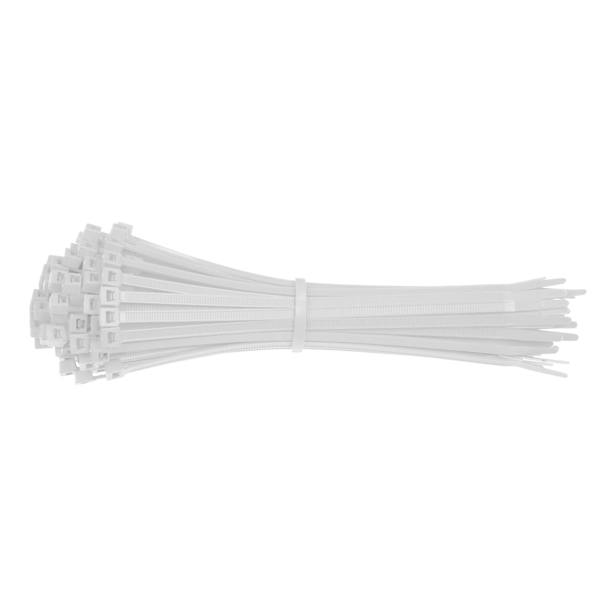 8" WHITE CABLE TIES- 1000 PACK