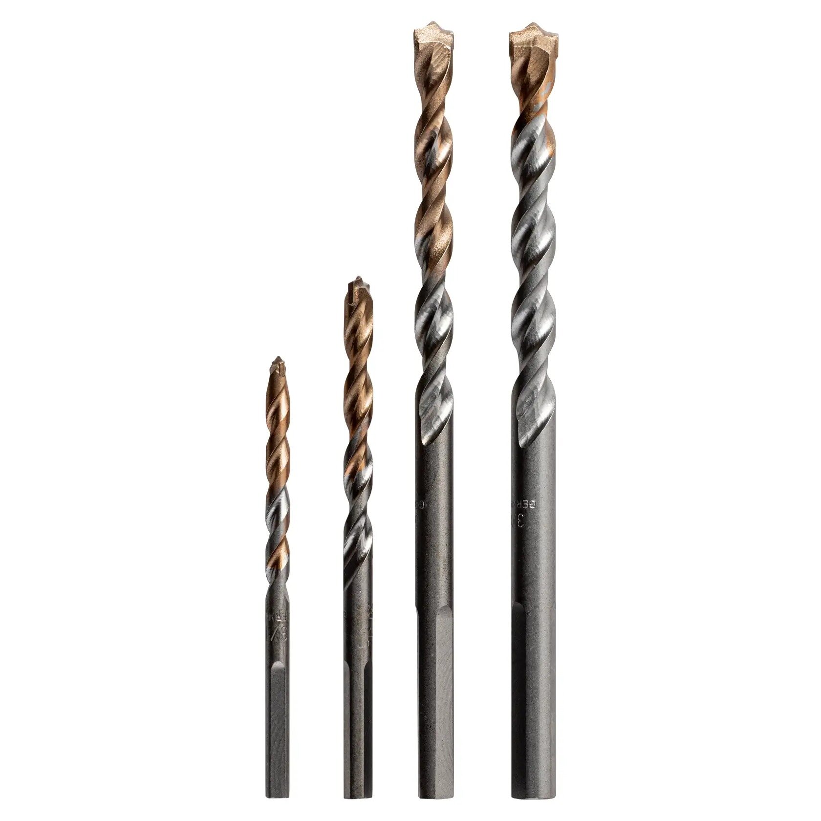 4-PIECE PREMIUM PERCUSSION MASONRY DRILL BIT SET