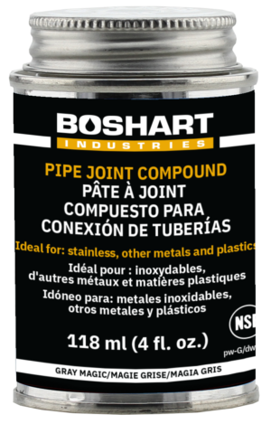 8OZ GRAY MAGIC PIPE THREAD COMPOUND/SEALANT - BOSHART