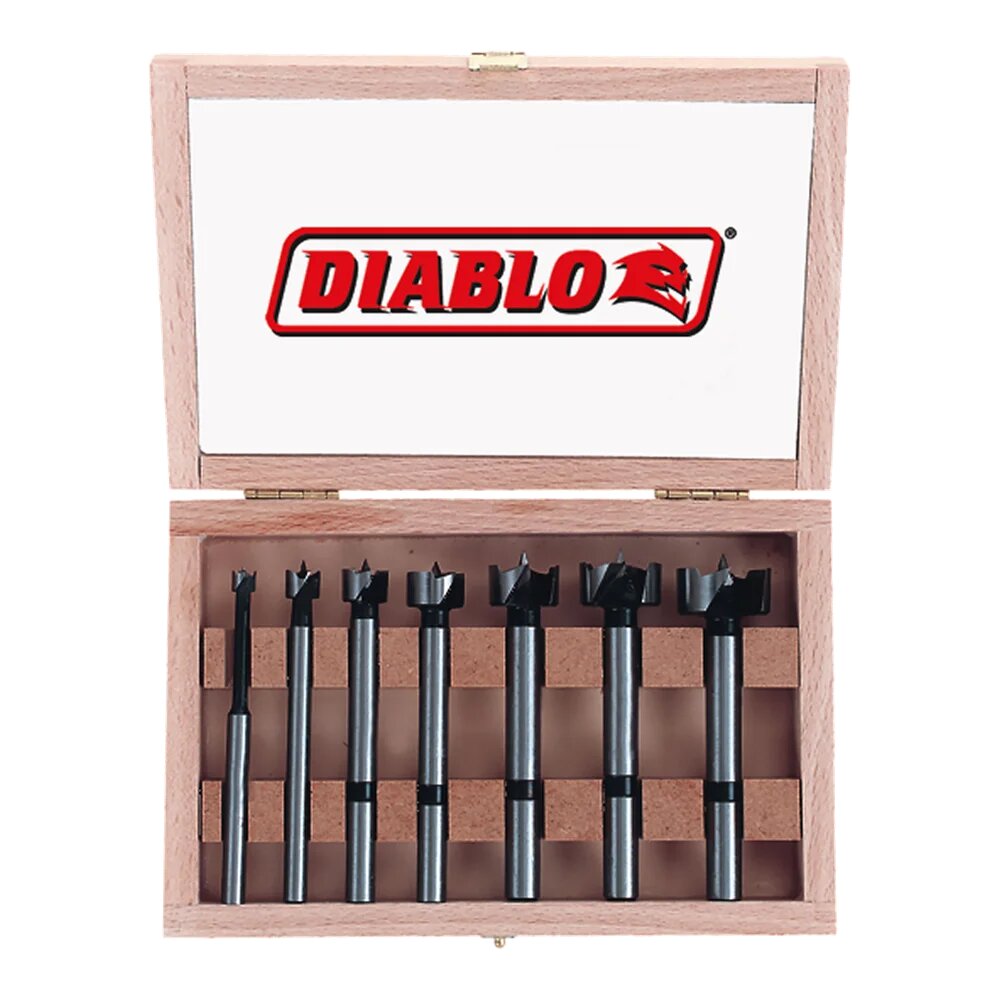 7 PC FORSTNER BIT SET FOR WOOD