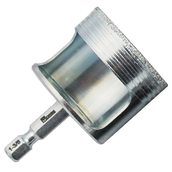 1PC DIAMOND GRIT HOLE SAW –
HOLE SAWS HOLE CUTTING AND BORING - HOLE SAWS
FOR STONE, PORCELAIN/CERAMICS, BRICK/MASONRY, CAST IRON, GLASS BLOCK, ARCHITECTURAL STONE, COMPOSITES, AND LAMINATE FLOORING.
